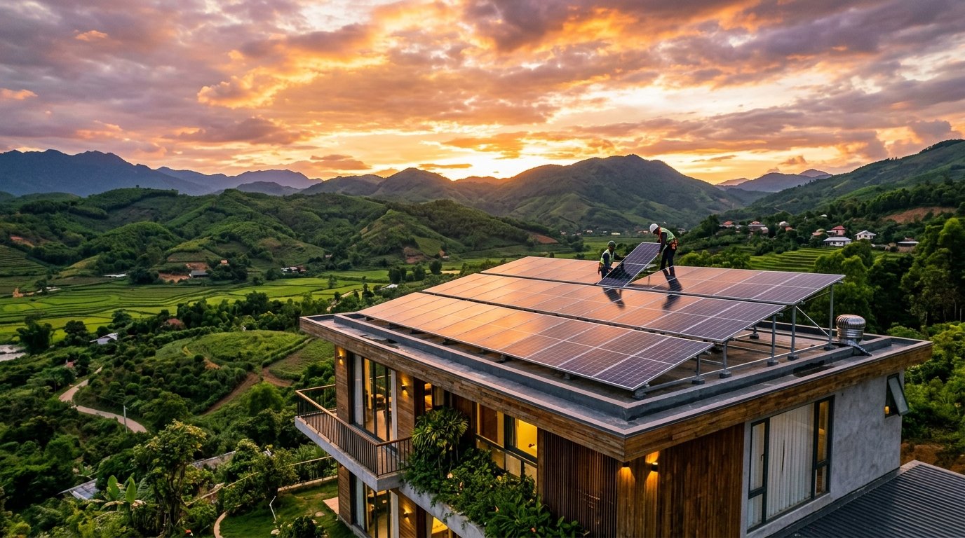 Lắp đặt điện mặt trời Hà Tĩnh